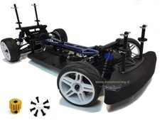 MACCHINA STRADALE ON ROAD MECCANICA COMPLETA + PIGNONE E VITI 1:10 4WD HIMOTO