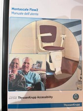 Sedia montascale per anziani tk flow  2 completa di binari acciaio , accessori.