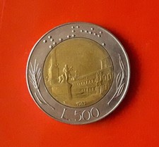 500 LIRE 1987 VARIANTE FIRMA GRANDE, TRECCINE DRITTE, 7 VERSO L'ALTO [K746]