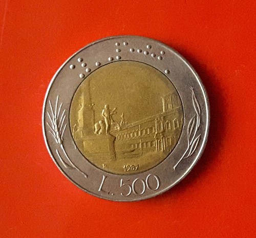 500 lire 1987 variante firma - variante,