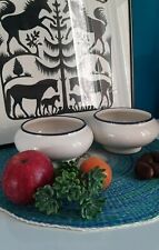 "PIERRE CARDIN" Paris, 2 Ciotole vintage, ceramica decorata, altezza 7,5 cm.