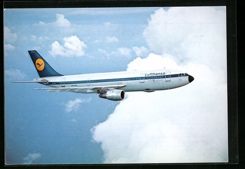 Cartolina aereo airbus - airbus, a300