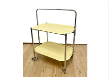 Carrello portavivande vintage pieghevole bar da cucina ruote 2 ripiani Speedy