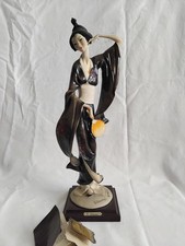 Geisha giapponese statua porcellana capodimonte firmata Giuseppe Armani