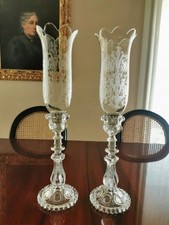 Coppia Di Candelieri In Cristallo Baccarat