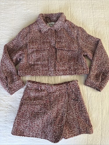 Zara tweed misto lana giacca