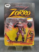 GIG PLAYMATES ZORRO L'EROE MASCHERATO ZORRO LANCIA PUGNALI INFALLIBILI
