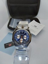 Minifocus Bullhead Uomo Quadrante Blu Quarzo 43mm Cronografo Mf0601