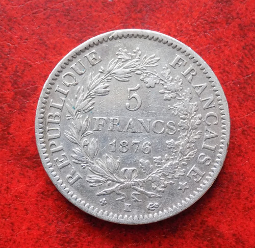 Francia franchi 1876 - 5, k
