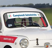 FASCIA PARABREZZA CAMPIONATI AUTOSTORICHE - taglio retto | 100x10 cm