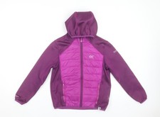 Giacca imbottita softshell con cappuccio viola Regatta bambina 9-10 anni