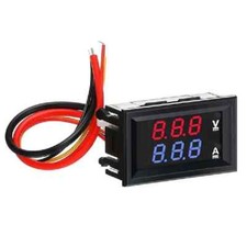 DIGITALE AMPEROMETRO VOLTMETRO LED DISPLAY DOPPIO ROSSO TESTER BLU 100V 10A