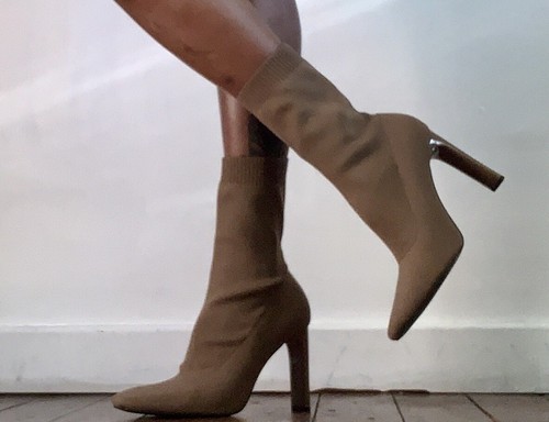 Zara stivaletti calza tessuto - zara,