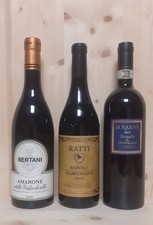 LOTTO 3 BOTTIGLIE DI VINO - Barolo, Amarone, Brunello Di Montalcino 