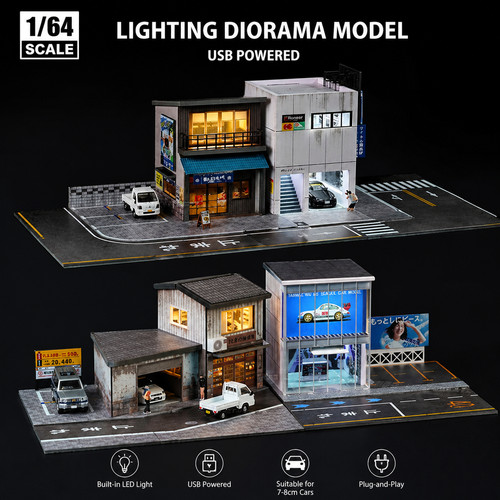 Diorama parcheggio - diorama,