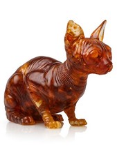 Scultura statuina gatto Sphynx