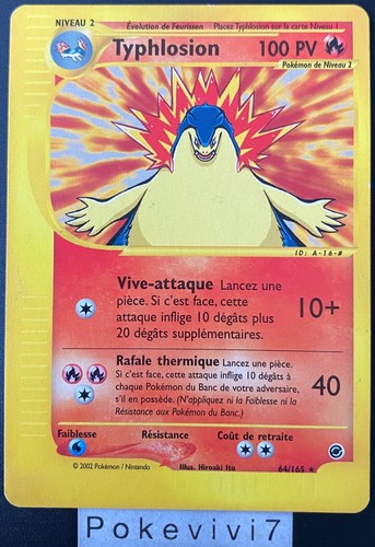 Carte pokémon typhlosion - pokémon,
