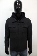 Guess Cappotto Uomo Taglia S Giacca Grigio Giubbotto Jacket Coat Logo Man
