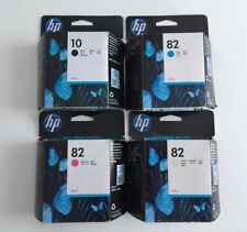kit set 4 x  HP 10 82 originali C4844A C4911A C4912A C4913A kit completo