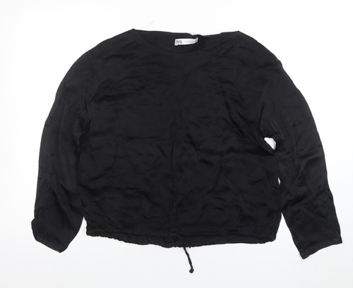 Zara blusa donna nera - donna, seta