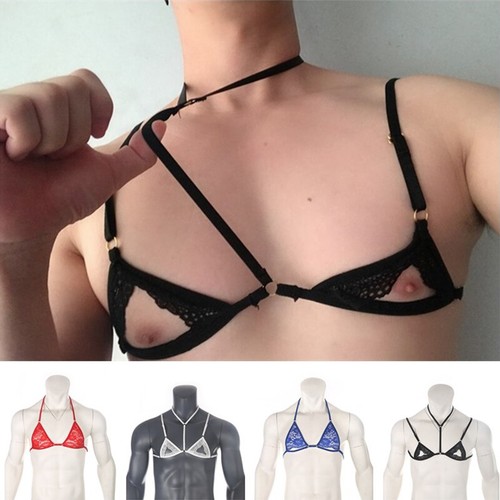 Reggiseno uomo sexy pizzo