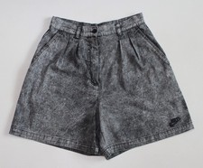 Pantaloncini donna vintage anni 90 Nike Challenge tennis denim stile Agassi (taglia 8)