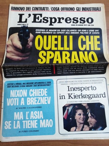 Espresso 1972 il - l'espresso, 22/1972