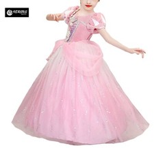 Ariel La Sirenetta Vestito Rosa Carnevale Dress up Costume Little Mermaid ARE015