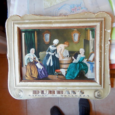 pubblicita' DURBANS a RILIEVO, 36 cm, antica,ROY-VERCELLI,illustratori