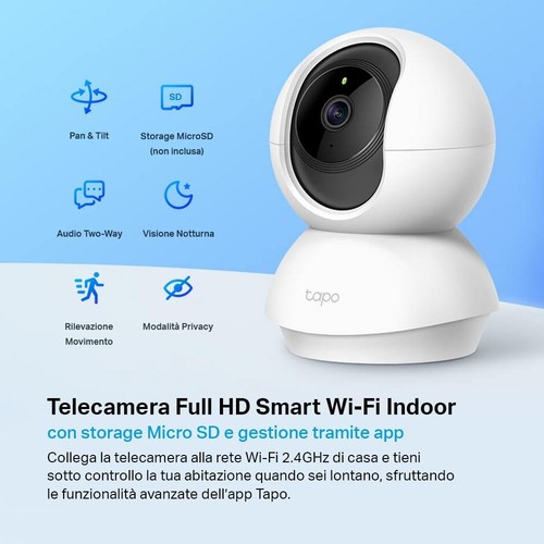 Tapo c200 telecamera fi - c200, wi-fi