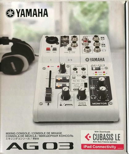 Yamaha ag03 mk2 white mixer - ag03,