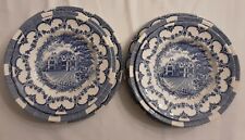 Piatti Staffordshire Underglaze English Ironstone Tableware England Vintage 
