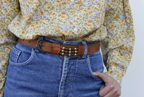 Cintura vintage pelle - vintage,