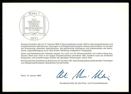 Cartolina ministro germania - ministro,