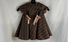 Abito Fendi bambina marrone FF