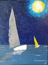 BLU quadro moderno dipinto a mano Robartitalia 