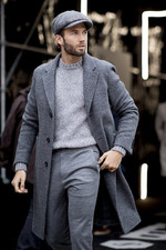 Cappotto uomo chic grigio
