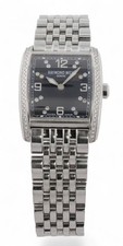 Donna RAYMOND WEIL Don Giovanni 5976 diamante quadrante nero e lunetta diamantata - 23 mm