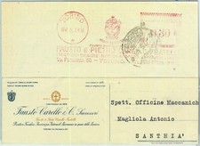 91149 - STORIA POSTALE - Annullo ROSSO MECCANICO  1941 Fausto Carrello, Torino