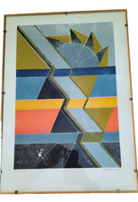 GIUSEPPE CALONACI  Litografia a colori su carta P 12/20 Firma a Matita cm50x35