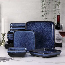 Set piatti gres blu servizio