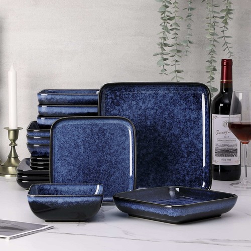 Set piatti gres blu - , servizio