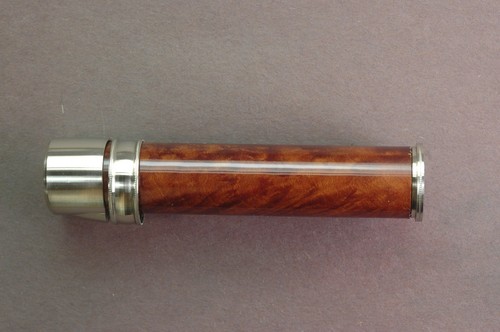 Fly rod reel seat - madrone, burl