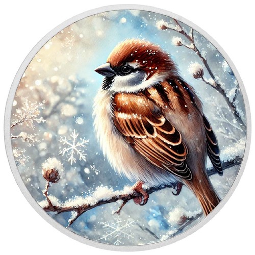 Winterumarmung spatz - „winterumarmung“:,