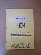 Benati Gruppo Ben Macchine Movimento Terra,  Parti Ricambio Ben 16 S Del 1979