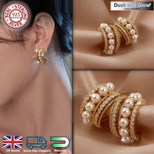 Orecchini cerchio perle