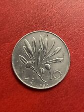 Moneta 10 Lire 1950 Ulivo