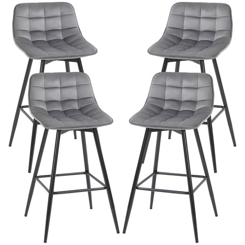 Homcom set sedie imbottite - homcom,