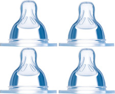 - Tettarelle in Silicone, Flusso Neonato, Set Di 4 Pezzi per Biberon Anticoliche