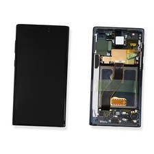 Samsung Note 10 G970F ServicePack LCD nero con telaio display assemblato stock Regno Unito